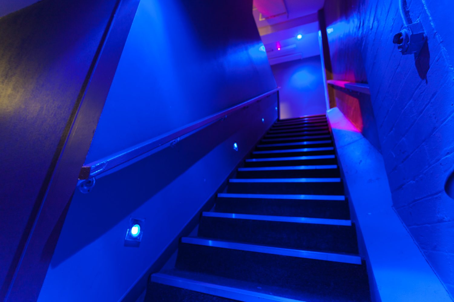 Our mood-lit stairway up to level 3