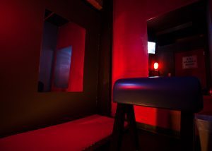 This room will awaken the gymnast in you! Our very popular horse room with mirrors.