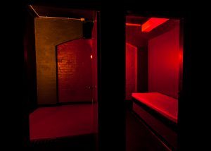 One of dozens of private rooms. Once you find someone and want privacy, go to one of these private rooms and lock the door behind you.