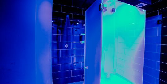 Our brand new renovated private shower cubicles and toilets. If you want privacy, you have it here. All our showers are all sensor enabled.