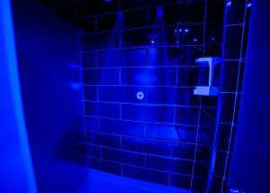 Our brand new renovated DOUBLE private shower cubicles. If you want privacy, and share your shower with that someone special, you have it all here. All our showers are all sensor enabled.