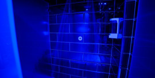 Our brand new renovated DOUBLE private shower cubicles. If you want privacy, and share your shower with that someone special, you have it all here. All our showers are all sensor enabled.