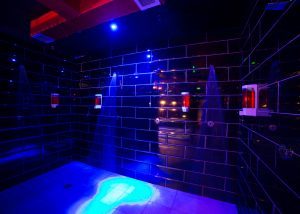 Our brand new renovated open showers. All showers have sensors.